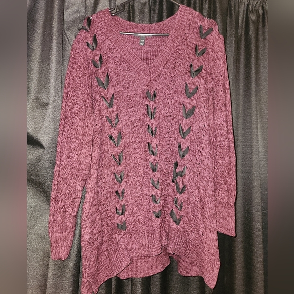 Lane Bryant Tie Sweater - Picture 2 of 3